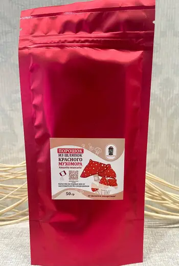 Порошок из шляпок красного мухомора