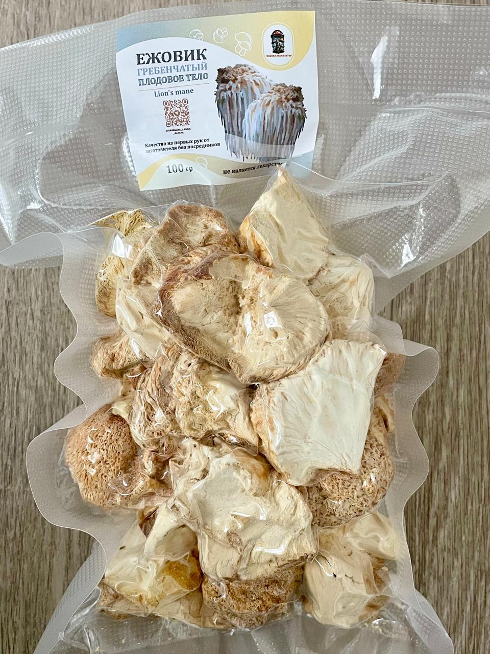 Ежовик гребенчатый плодовое тело